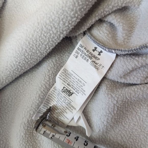 EUC Under Armour Cold Gear Storm Hooded Sweatshirt Women's Size Small Gray - Picture 10 of 14